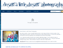 Tablet Screenshot of alittledreamphotography.com